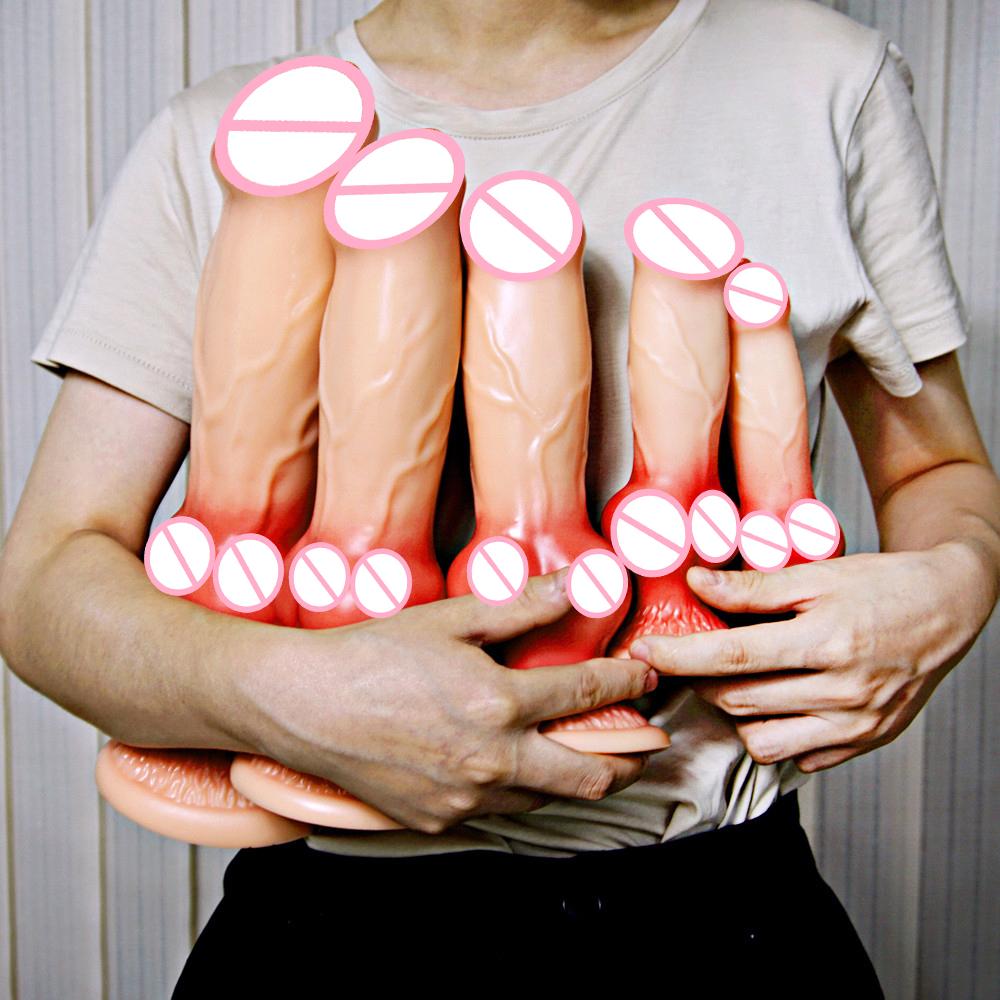 Огромный собачий дилдо, имитация пениса, дилдо в виде животного, секс-игрушка, анальная пробка, устройство для женской мастурбации, товары для взрослых женщин 18+