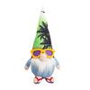 Yousheng Summer Gnomes Decoration Cute Beach Plush Gnome Figurines Wearing Flip-Flops Hawaiian Style Elf Dwarf Ornament for Home Farmhouse Tiered Tray