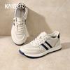Caesar lace free hollow men's training shoes made of genuine leather 2026 new top layer cowhide men's outdoor casual shoes