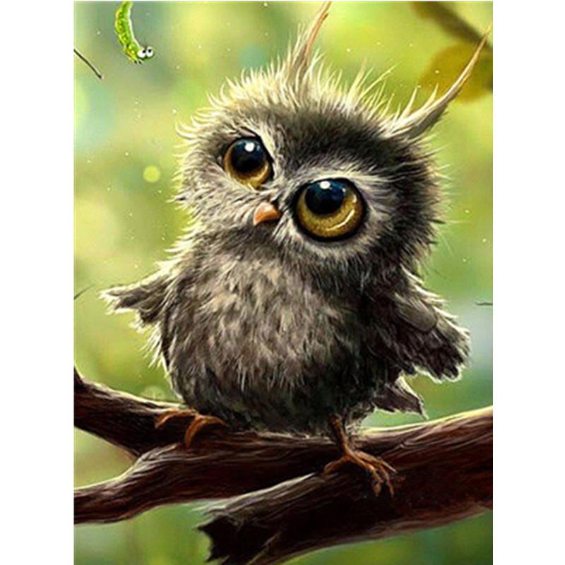 5D DIY Алмазная картина Лесная сова Алмазная вышивка Набор для вышивки крестом Полный горный хрусталь Мозаика Домашний декор