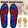 Магнитные массажные стельки для обуви с акупунктурой - Амортизирующая подушка из ЭВА, Дышащий нескользящий дизайн для поддержки свода стопы и амортизированного комфорта стопы
