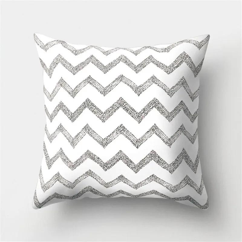 Simple Striped Pattern Pillowcase Office Living Room Car Ornaments Home Pillowcase