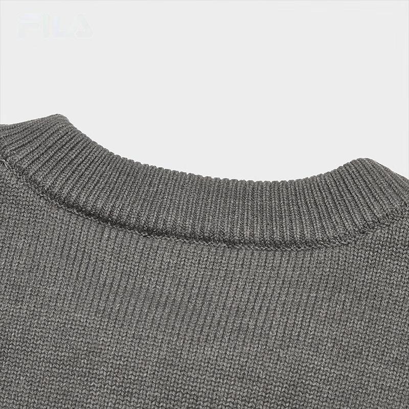 New FILA ORIGINALE Knitwear Men's Ribbed Heather Gray F51M449401F-MG