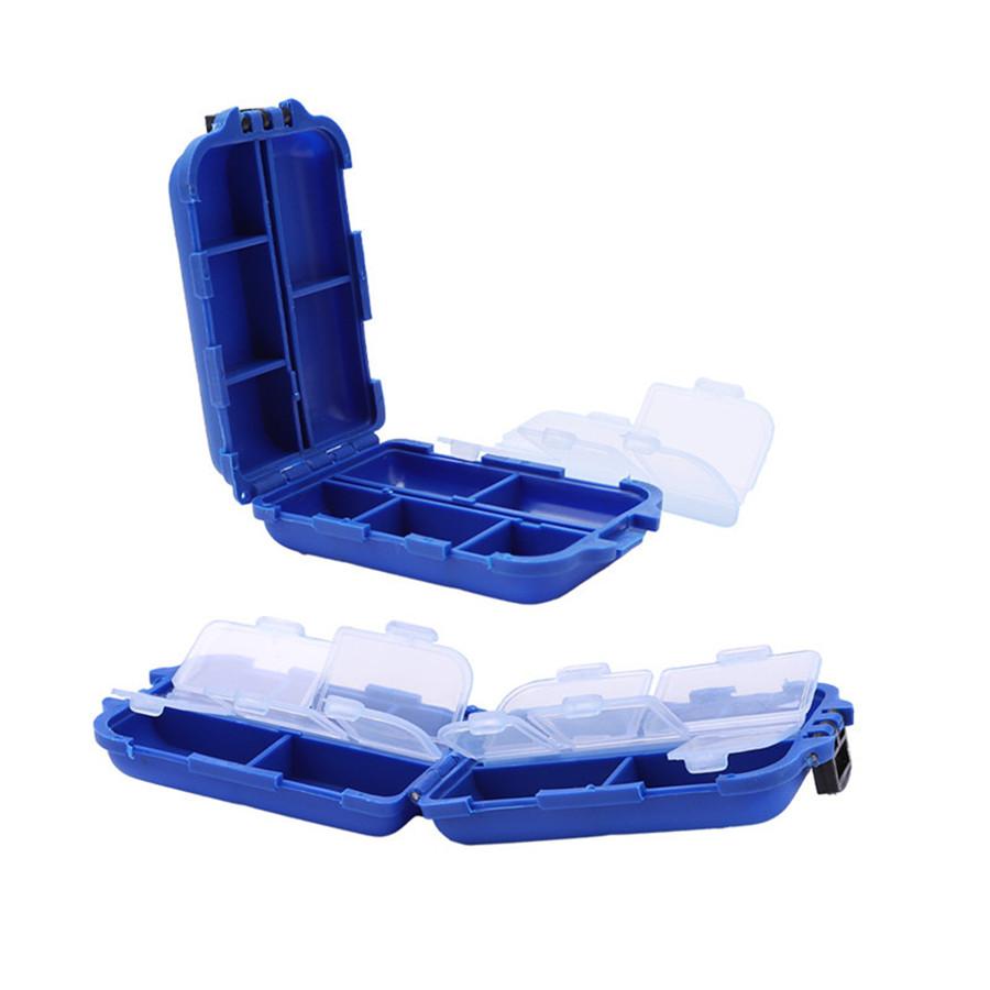 FTK Маленький органайзер для рыболовных снастей, 1 шт., мини-коробка для рыболовных снастей, пластиковый органайзер для рыбалки, контейнеры для хранения рыболовных снастей, коробки для каяков и мушек
