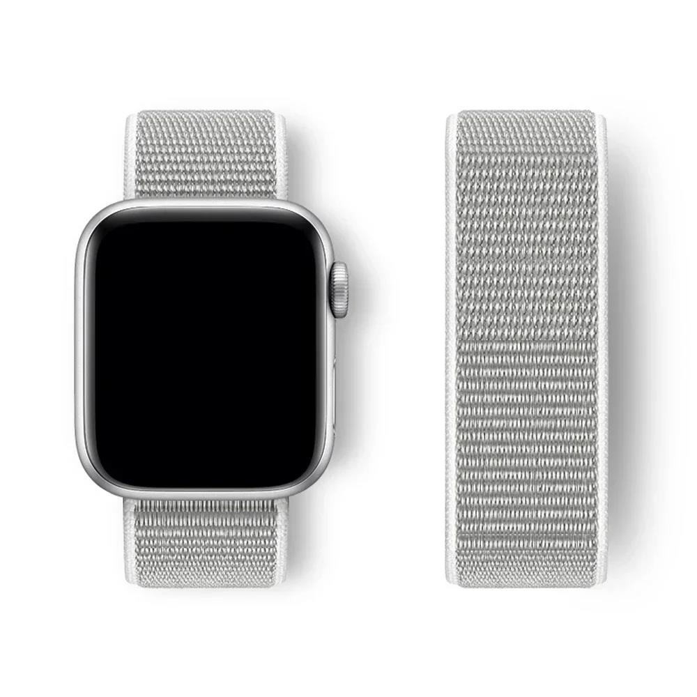 Nylon loop Strap For Apple Watch Bands 44mm 40mm 45mm Ultra2 49mm 41mm Sport Bracelet iwatch Accessories Series 9 8 se 7 6 5 4 3 3