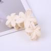 Женский пластиковый коготь для волос в форме цветка ярких цветов, заколка для волос, противоскользящий дизайн, прочный захват, коготь для волос, заколка для волос на затылке, головные уборы