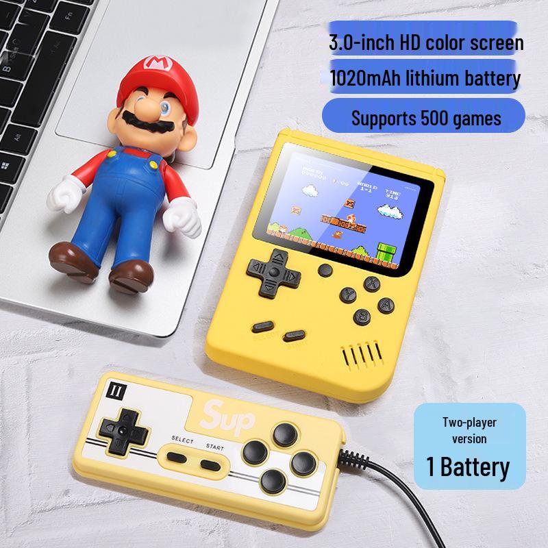 Новая портативная игровая консоль SUP Retro: Ностальгическое классическое игровое устройство для детей, портативное и выполненное в старомодном русском дизайне.