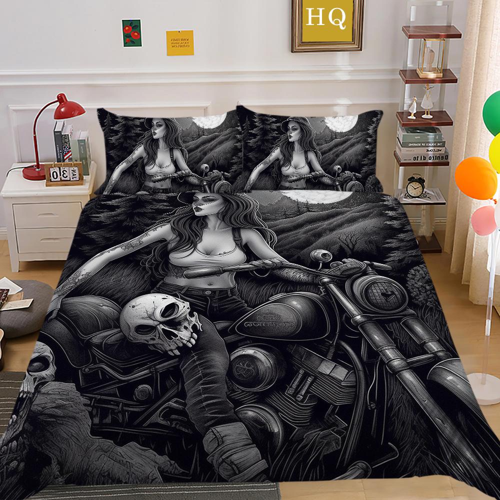 Красивое постельное белье с принтом черепа, одноразмерная полиэстеровая наволочка для девочек и мальчиков, мягкое домашнее постельное белье высокого ранга