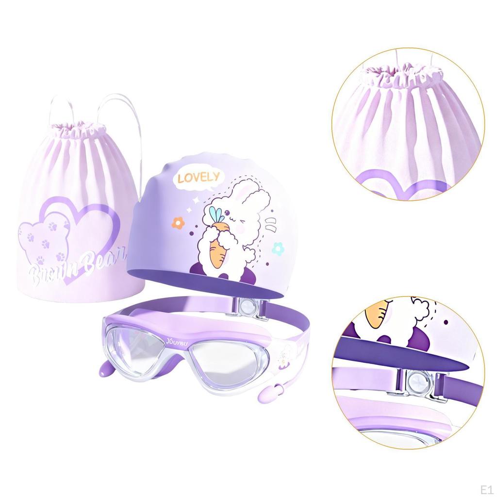 Детская шапочка для плавания Шапочка для душа Дайвинг Полная защита Мягкий силикон Плавательное снаряжение Купание с