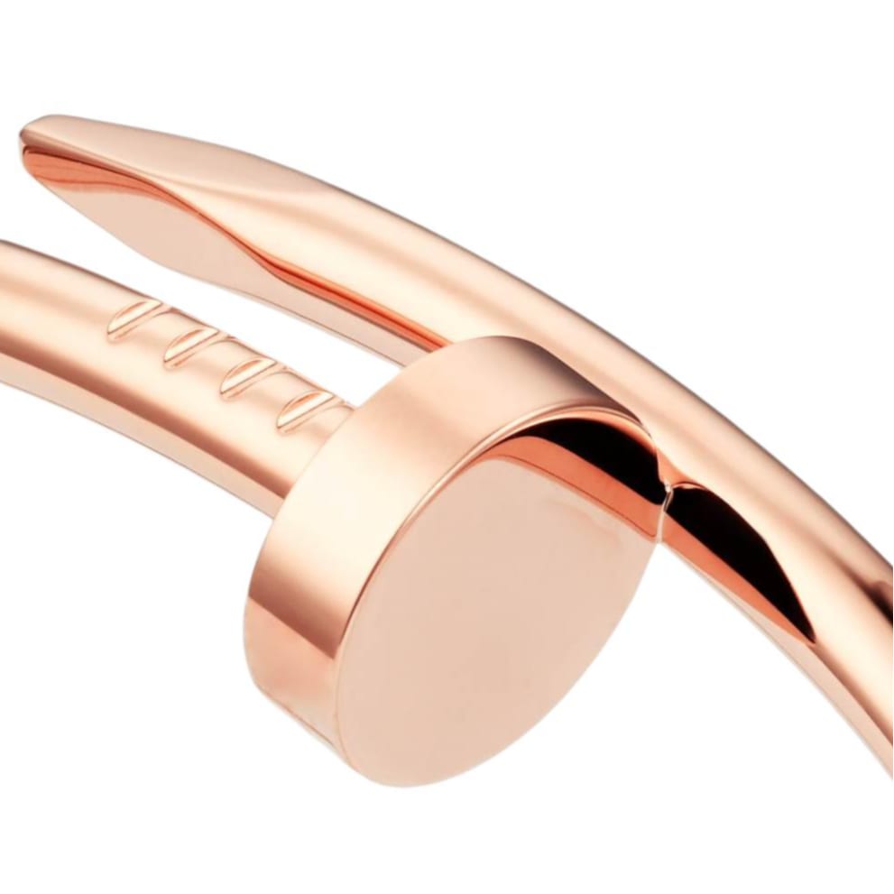 CARTIER JUSTE UN CLOU 18K Gold Bangles Unisex Rose Gold B6048100