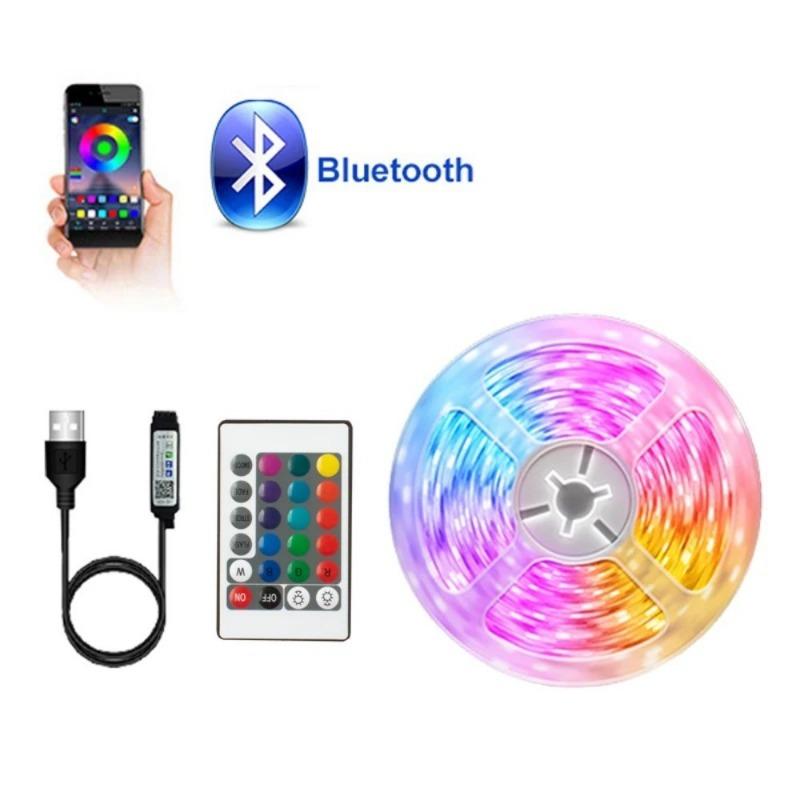 Светодиодная лента для телевизора, светодиодная подсветка USB RGB 2835, цветная лента, синхронизация, меняющая цвет, светодиодная гирлянда, управление через приложение, 24 кнопки, декор для вечеринки