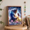 Disney Анимация цифровая масляная живопись Красавица и Чудовище DIY ручная роспись раскраска домашний декор подарок набор настенного искусства