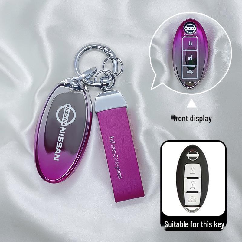 Nissan Key Covers: Compatible with X-Trail, Teana, Tiida, Terra, Murano, Sylphy, Qashqai, and Other Models.