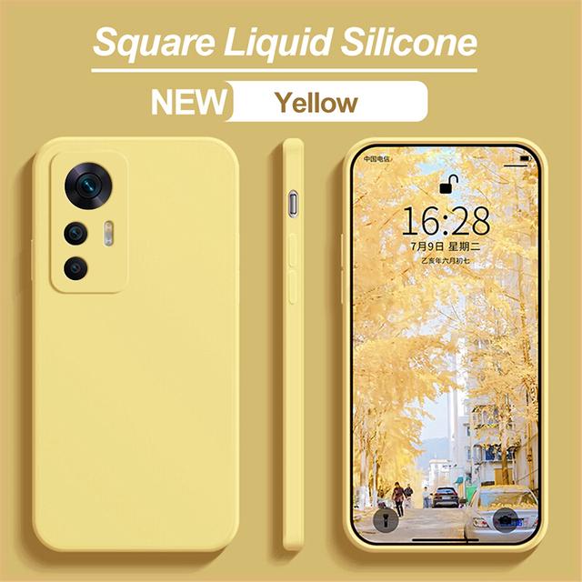 Квадратный жидкий силиконовый чехол для Xiaomi Mi 12T 12 T Pro 12 Lite 12X 12S Pro Ultra 12pro Чехлы для телефонов Xiaomi 11 Lite Мягкий чехол