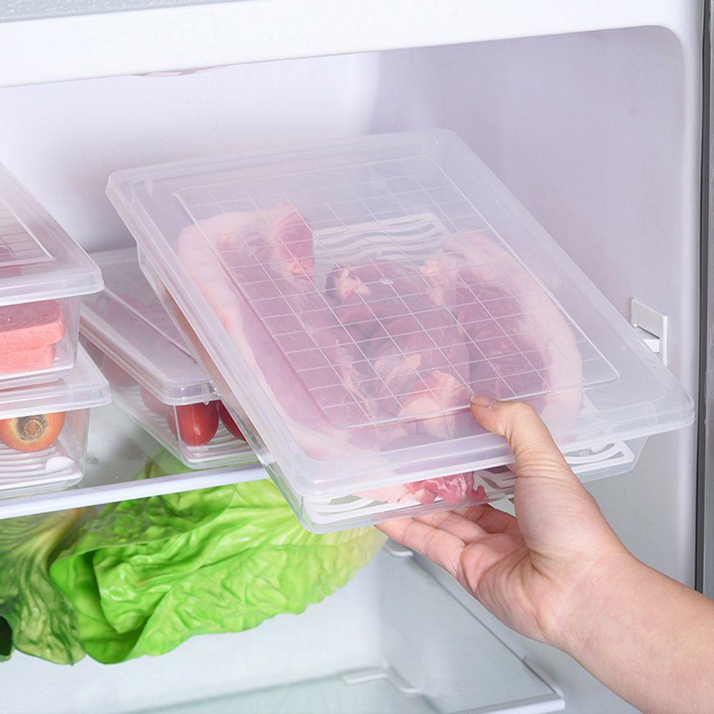 Supplies Vegetable Meat Refrigerator Organizer Freezing Food Drain Storage Box Drainage Container