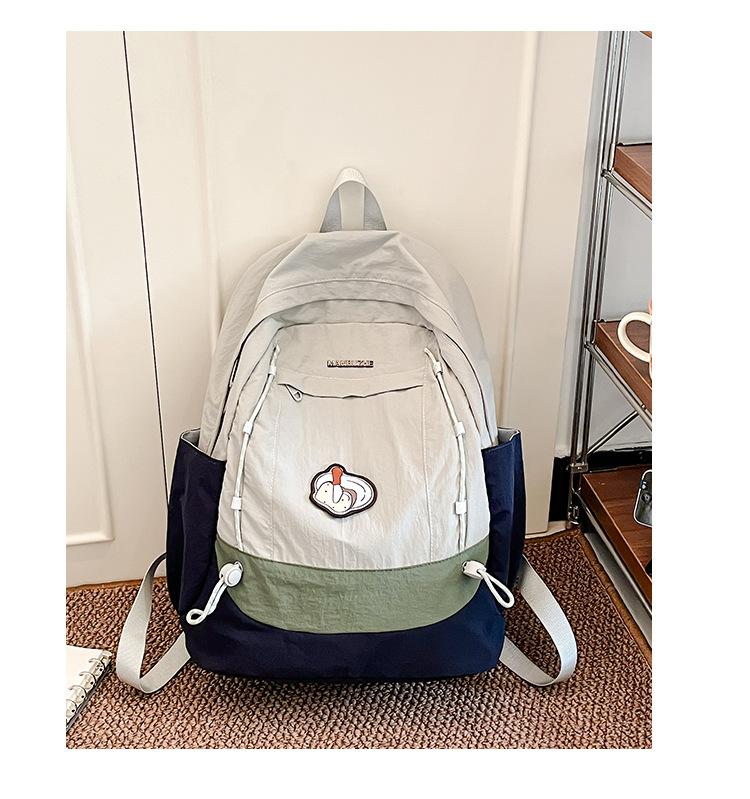 Простой школьный рюкзак, корейские контрастные цвета, новый школьный рюкзак, легкий дорожный и повседневный рюкзак, высокая ценность, грязеотталкивающий