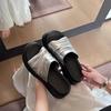 Летние простые шлепанцы на толстой подошве с плиссировкой в стиле holiday, новинка, для улицы, увеличивающие рост, нескользящие, прохладные шлепанцы