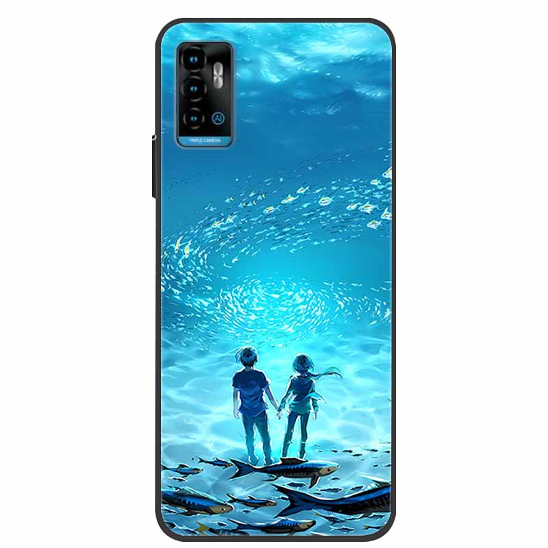Для ZTE Blade A71 Чехол Силиконовая Задняя Крышка Чехол для Телефона Для ZTE Blade A71 Мягкие Чехлы для ZTE BladeA71 A 71 2021 Защитный Бампер