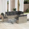VidaXL Garden Lounge Set with Cushions 8 Pcs, Sofas with Adjustable Feet, Outdoor Furniture Set Patio Terrace, 3251409