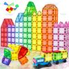 Magnetic Building Blocks Construction Set 3D Toys For 3+ Years Kids Montessori Educational STEM Building Blocks Toys With Wheels