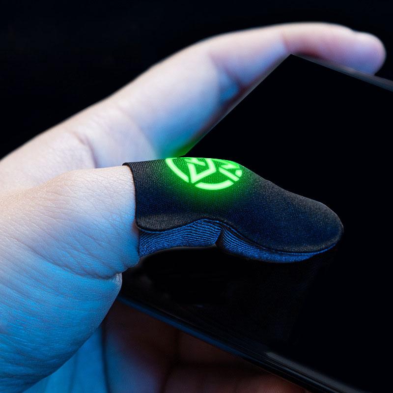 1 Pair Gamer Sleeve Sweatproof Dedales Gamer Finger Cover Touch Screen Fingertips Sleeve For Mobile Games Game Accessory