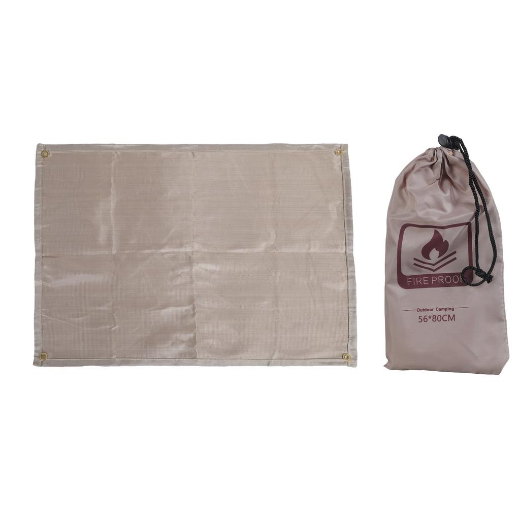 Огнестойкая ткань для защиты пола, складной огнестойкий коврик, термостойкое одеяло для барбекю и активного отдыха