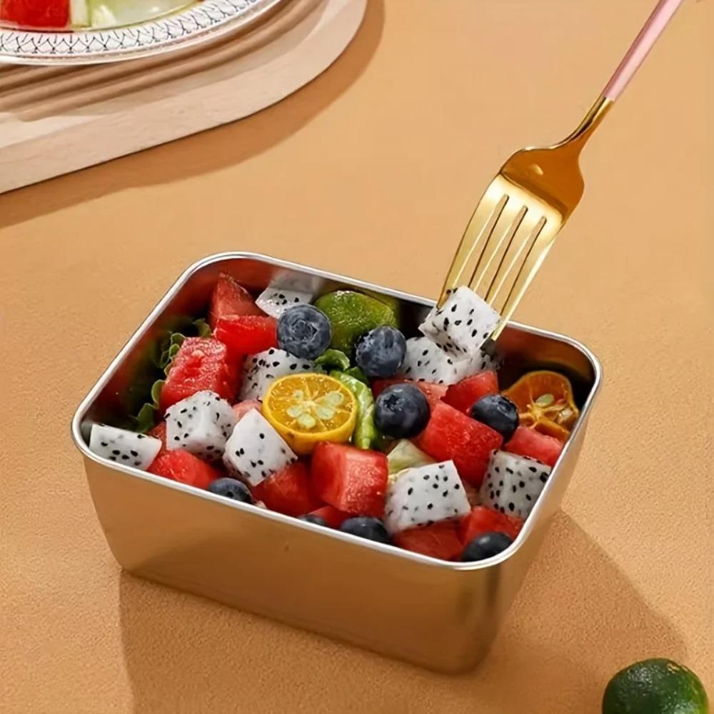 4 шт. Складной ящик для хранения свежих продуктов из нержавеющей стали, контейнер для пищевых продуктов, коммерческий ящик для хранения продуктов