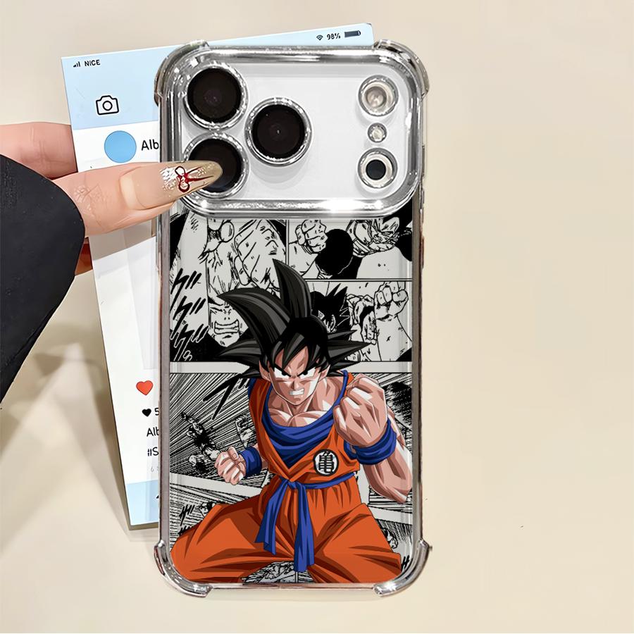 Чехол для iPhone 13 12 11 Pro Max 16e 16 15 14 Plus 17 Air Мягкий чехол Dragon Ball