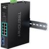 Коммутатор - TRENDnet - TI-PGM102 - 8 x 10/100/1000 (PoE+) - 2 x Gigabit SFP - DIN-рейка и настенный