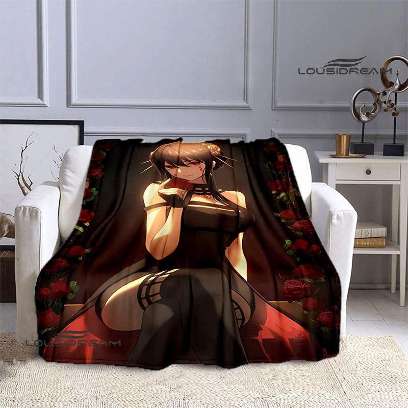 Семейное одеяло с принтом аниме «шпион х», теплое одеяло для девочек и детей, фланелевое мягкое уютное одеяло, домашнее дорожное одеяло, подарок на день рождения