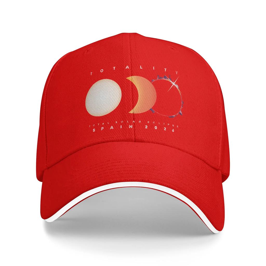 Unisex Spain Total Solar Eclipse 2026 Outdoor Hat Adjustable Cap New Baseball Cap Sunscreen Hats