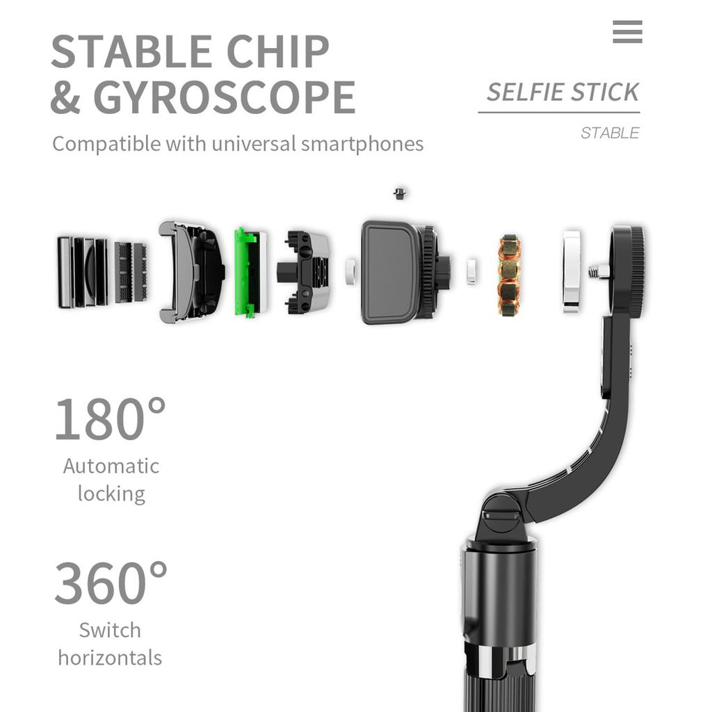 33,9-дюймовая селфи-палка 3-в-1, настольный штатив, стабилизатор подвеса с 5-секционной телескопической штангой Smart