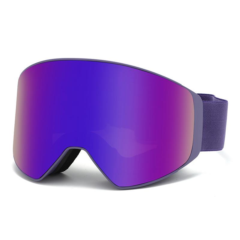 Новые высококачественные двухслойные противотуманные горнолыжные и альпинистские очки, магнитное крепление для близоруких, противоснежные очки