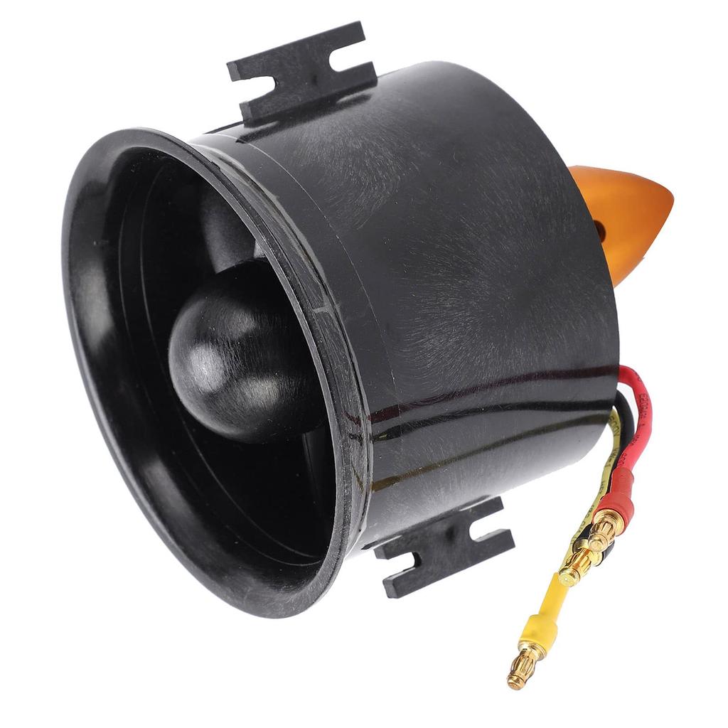 QX-Motor 70 мм Эффективный 6-лопастной канальный вентилятор с бесколлекторным двигателем QF2822-3000KV для RC самолетов, Черный Алюминиевый сплав + Пластиковый комплект для RC хобби
