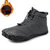 Mens Womens Outdoor Waterproof Winter Boots Snow Barefoot Casual Shoes Warm Work Shoes Ankle Shoes for Climbing Hiking Non-slip