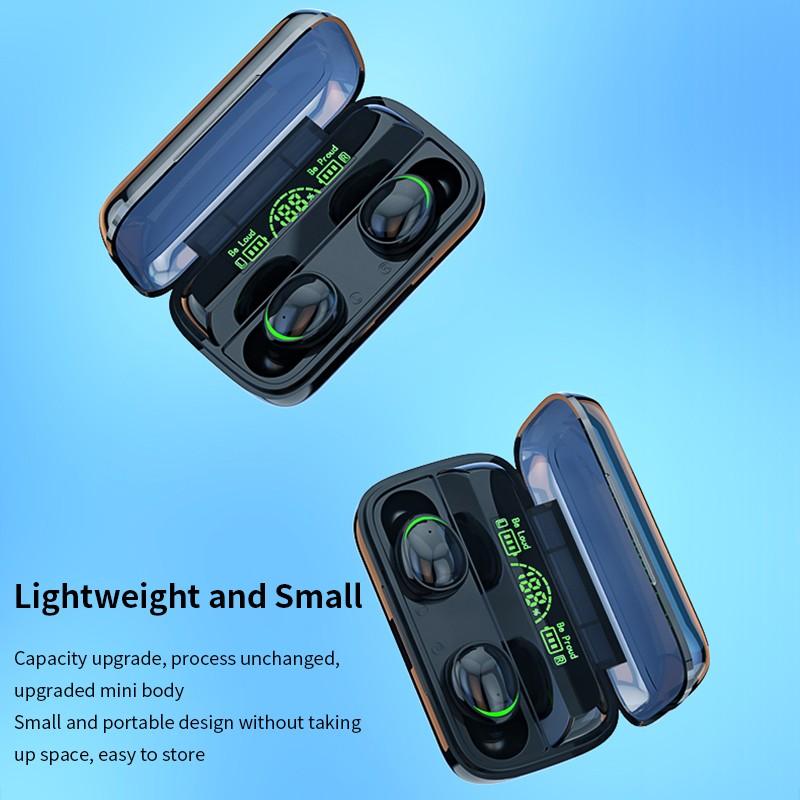 Новые беспроводные наушники Bluetooth V5.3 TWS Беспроводные наушники со светодиодным дисплеем и аккумулятором емкостью 1200 мАч, гарнитура с микрофоном