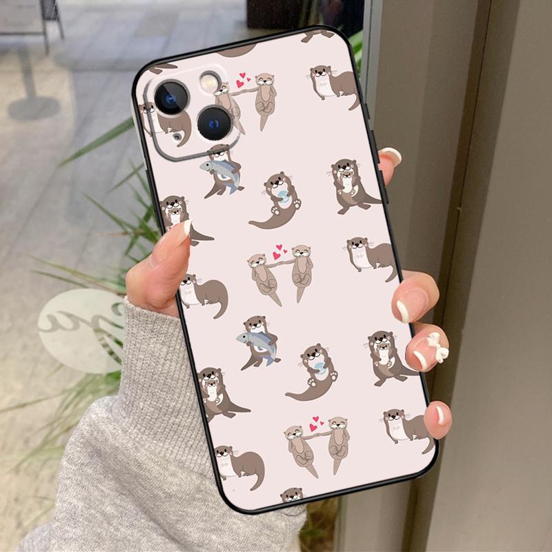 Чехол с узором «Морская выдра» для iPhone 16 Pro Max 15 14 12 11 13 17 Pro Max Plus 12 13 Mini 16e 17 Air Задняя крышка