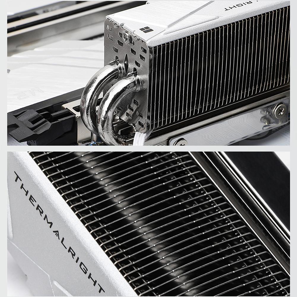 HR-10 2280 PRO Кулер для твердотельного накопителя с 4 тепловыми трубками для PCI-E5.0 M.2 SSD Охлаждающий радиатор с двойным 3010 4-контактным ШИМ-вентилятором