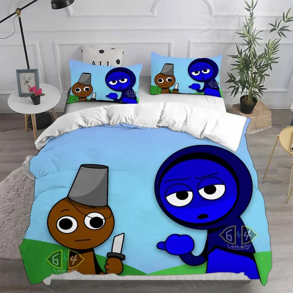 Duvet Cover Pillowcase Jeu S/prunki Bedding Gamer Beat Makers Adult Boy Girl Bedroom Decoration Single Double Large Size Bed