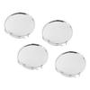 4PCS Wheel Center Caps Rain Proof Exquisite Car Rim Center Hub Cover Cap Decoration for Automobile Modification