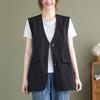 Жилет женский весенне-летний жилет верхняя одежда свободный тонкий повседневный жилет куртка без рукавов
