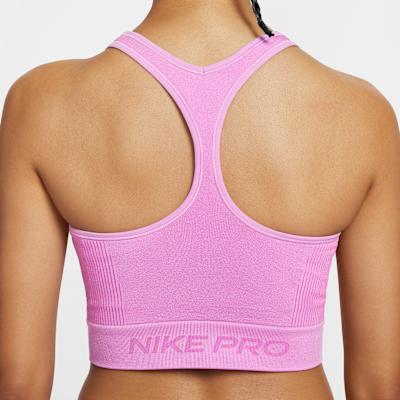 Женские спортивные майки Nike Pro Женские светло-малиновые