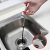 1 Pc Flexible Drain Unblocking Tool, 21.65-inch Hand Squeeze 4-Claw Grabber for Sink, Drain Pipe and Toilet Debris Removal
