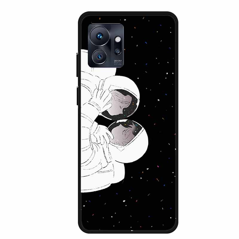Для Infinix Zero 20 4G Чехол Астронавт Мягкий Силикон ТПУ Задняя Крышка Чехол для Телефона для Infinix Zero 30 5G Funda Черный Бампер Coque