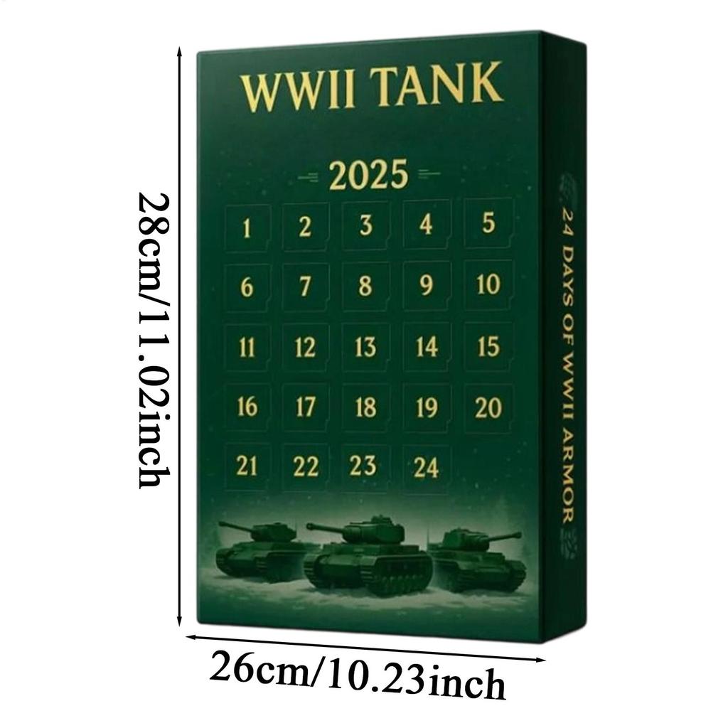 2025 Advent Christmas Calendar 2D Acrylic Tank Ornament 24 Day Countdown Home Decoration for Wall Window Door Holiday Xmas Gift
