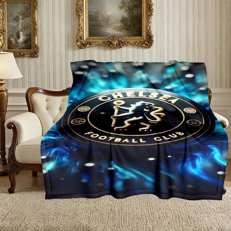 [Chelsea FC Blanket] Soft Throw Blanket for Bed Sofa, Holiday Gift Blanket for Women Men Family Friend