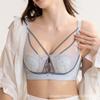 Французский тонкий кружевной сексуальный регулируемый дышащий бюстгальтер без стального кольца