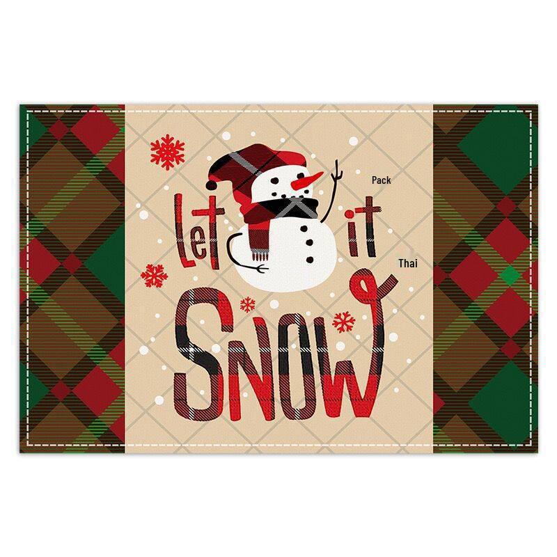 Christmas Western Food Dining Table Mat - Multiple Options Available