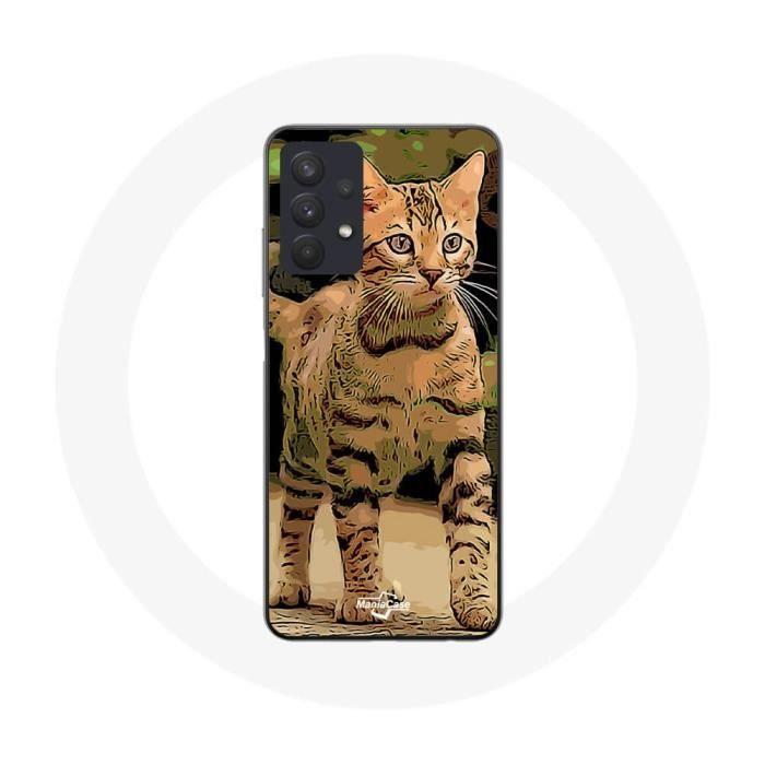 Coque - Samsung - Galaxy A32 4G - Souple - Dessin Animé de chats - Blanc