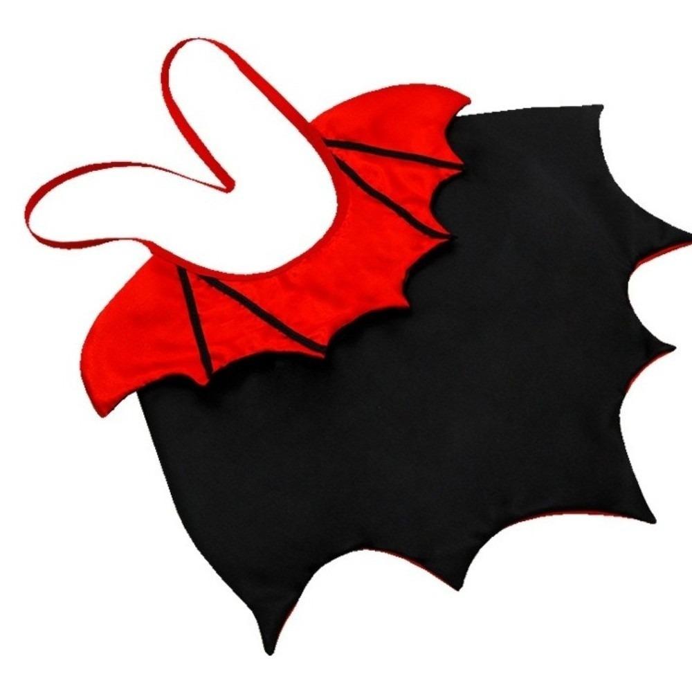 Bat Transformation Halloween Pet Costume Stand-collar Comfortable Small Dog Knight Cape Soft Fabric Adjustable Kitten Dress